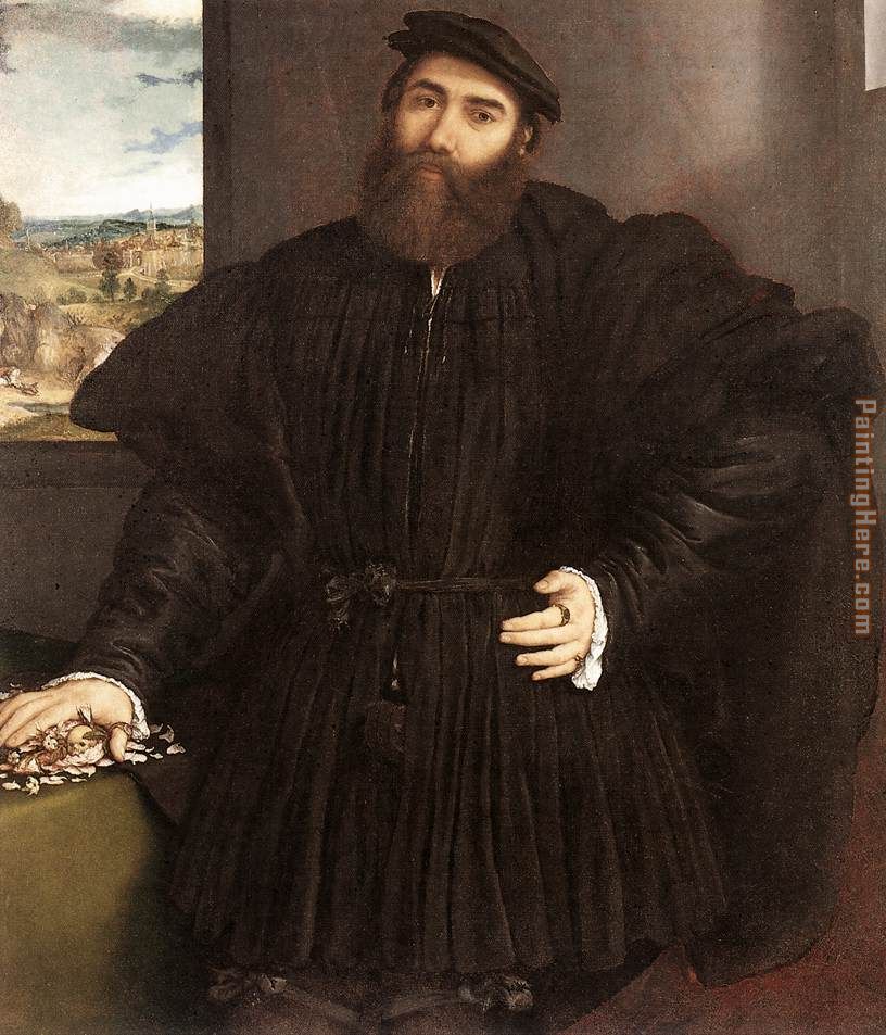 Portrait of a Gentleman painting - Lorenzo Lotto Portrait of a Gentleman art painting